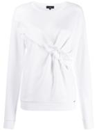 Fay Ruched Panel Jumper - White