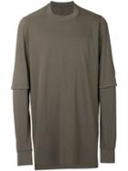 Rick Owens Drkshdw Double Layer Sweater - Grey