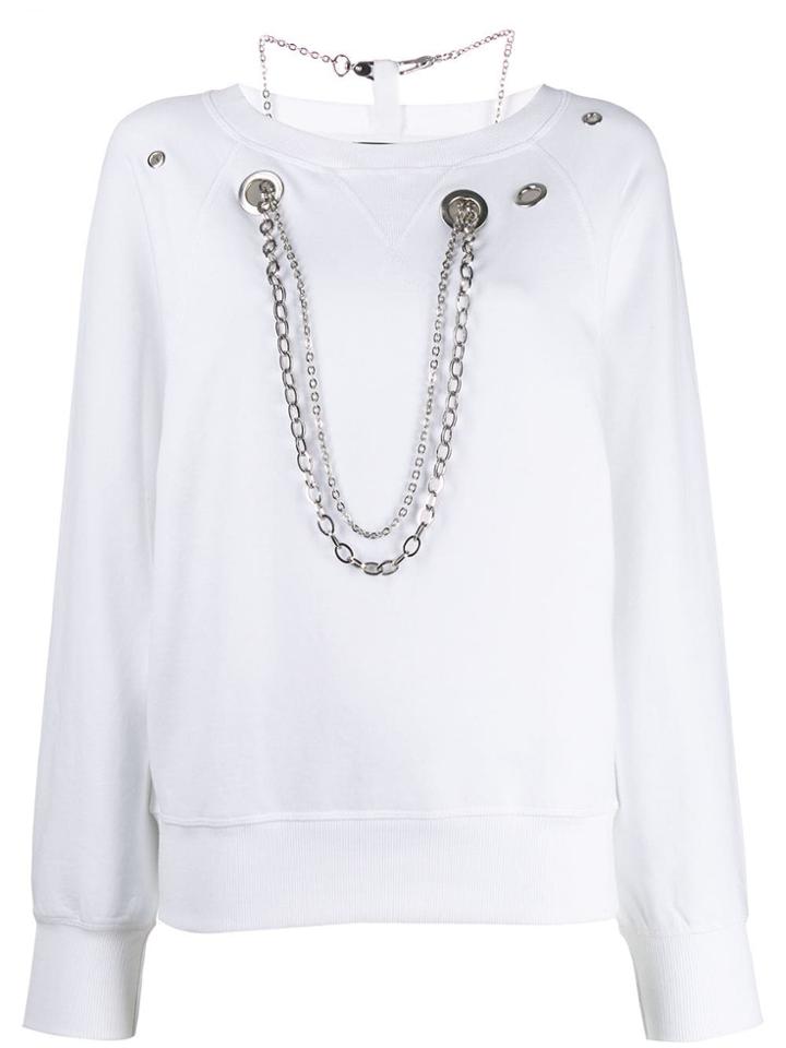 Diesel Chain Sweatshirt - White