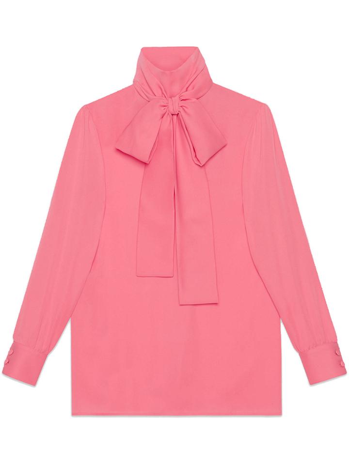 Gucci Silk Satin Shirt - Pink & Purple