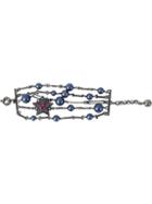 Lanvin Embellished Strappy Chain Bracelet