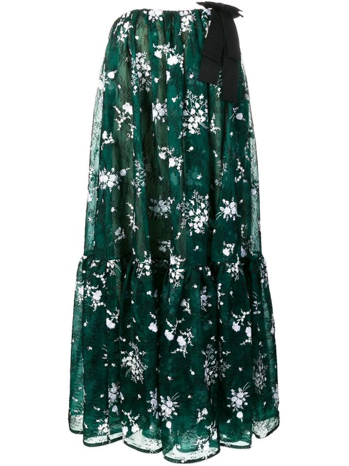 Erdem Flared Midi Dress - Green