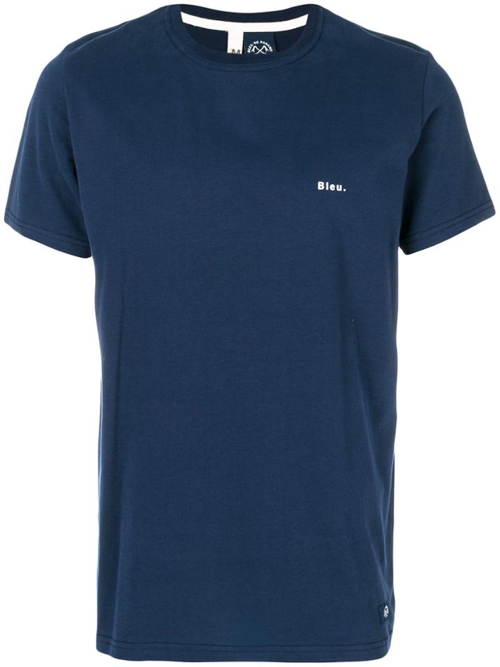 Bleu De Paname Classic Fitted T-shirt - Blue