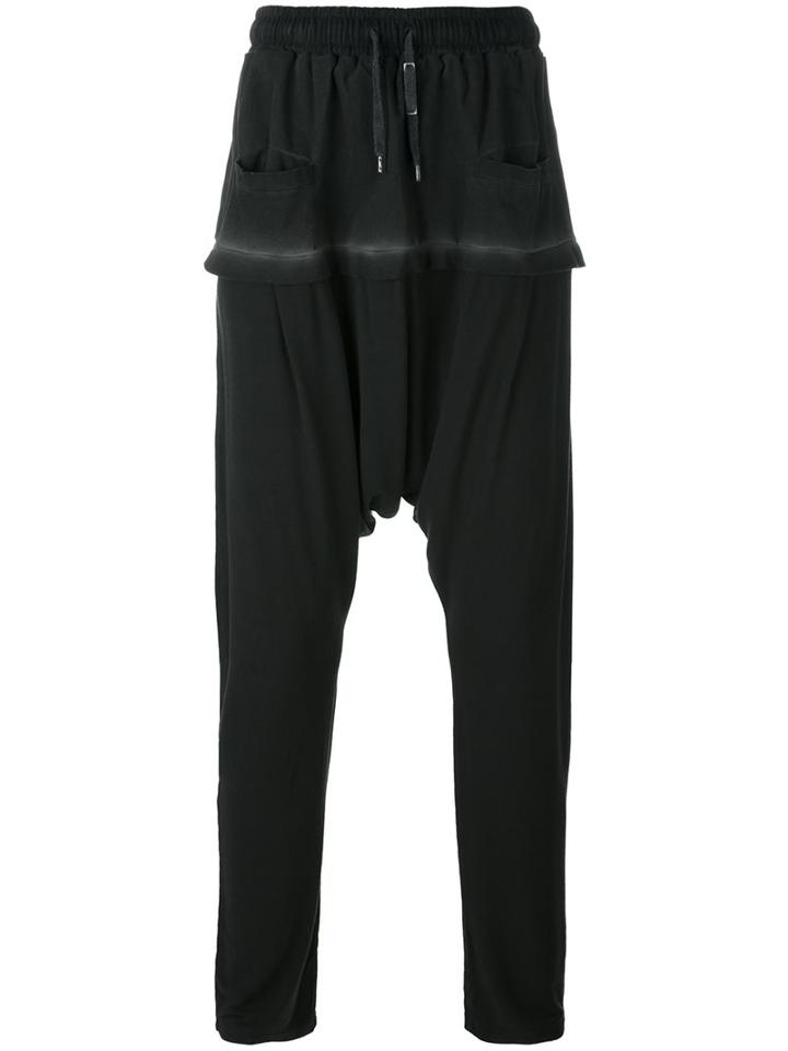 Army Of Me Baggy Sweatpants, Men's, Size: Large, Black, Viscose/cotton