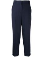 The Row Cropped Tailored Trousers - Blue