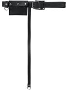 Y / Project 'single Accessory' Purse Belt, Women's, Black, Leather