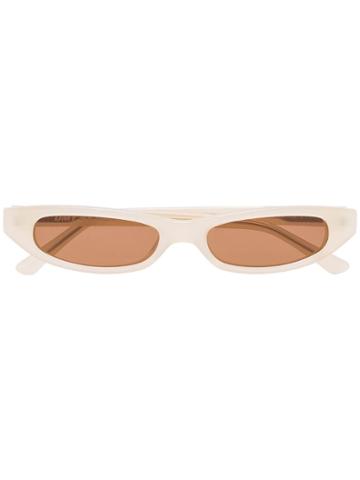 Dmy By Dmy Reese Slim Cat-eye Sunglasses - White