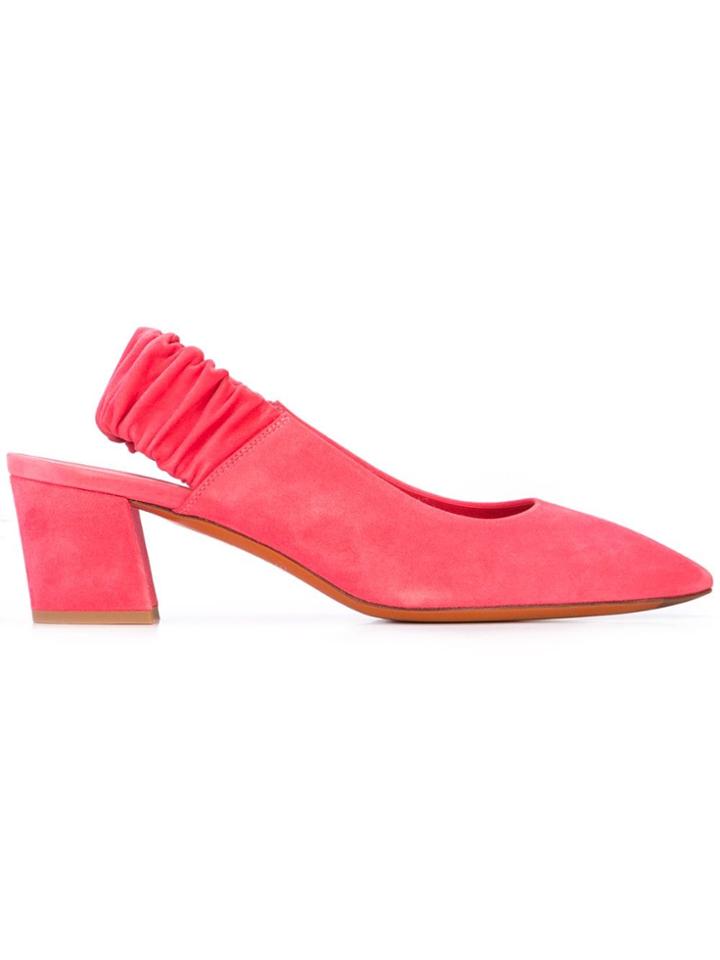 Santoni Elasticated Slingback Pumps - Pink