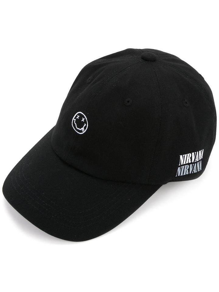 Halfman - Nirvana Cap - Men - Cotton - One Size, Black, Cotton