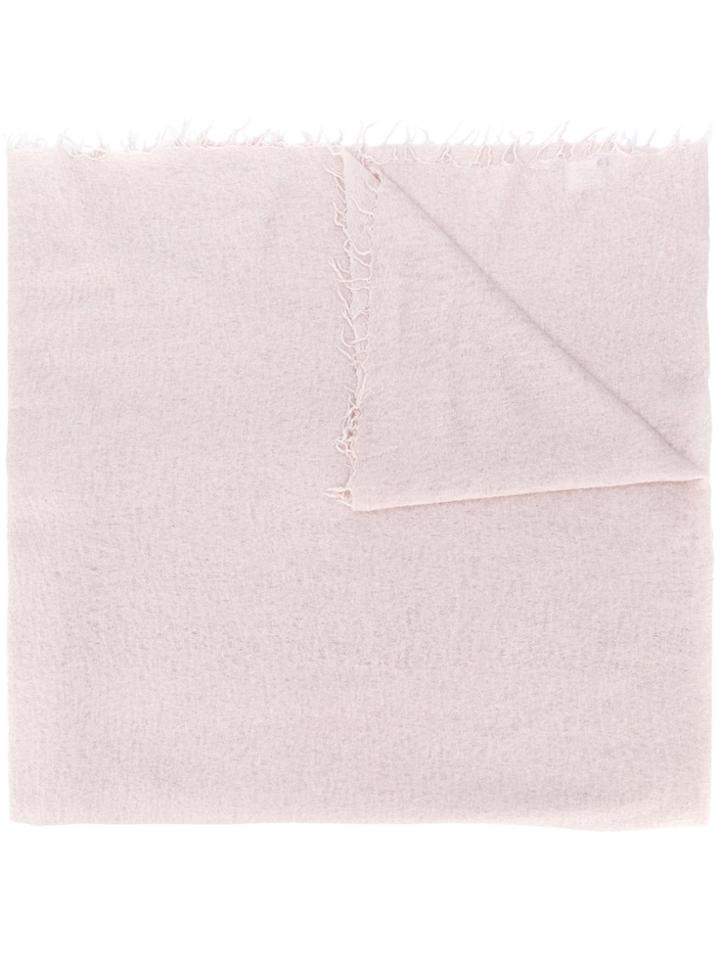 Hemisphere Frayed Cashmere Scarf - Nude & Neutrals