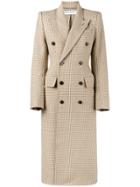 Balenciaga Hourglass Double Breasted Coat - Nude & Neutrals