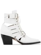 Chloé White Rylee 60 Medium Leather Boots