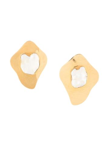 Liya Pearl-embellished Earrings - Gold