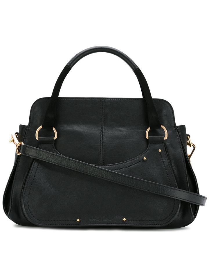 See By Chloé Miya Shoulder Bag, Women's, Black, Cotton/leather