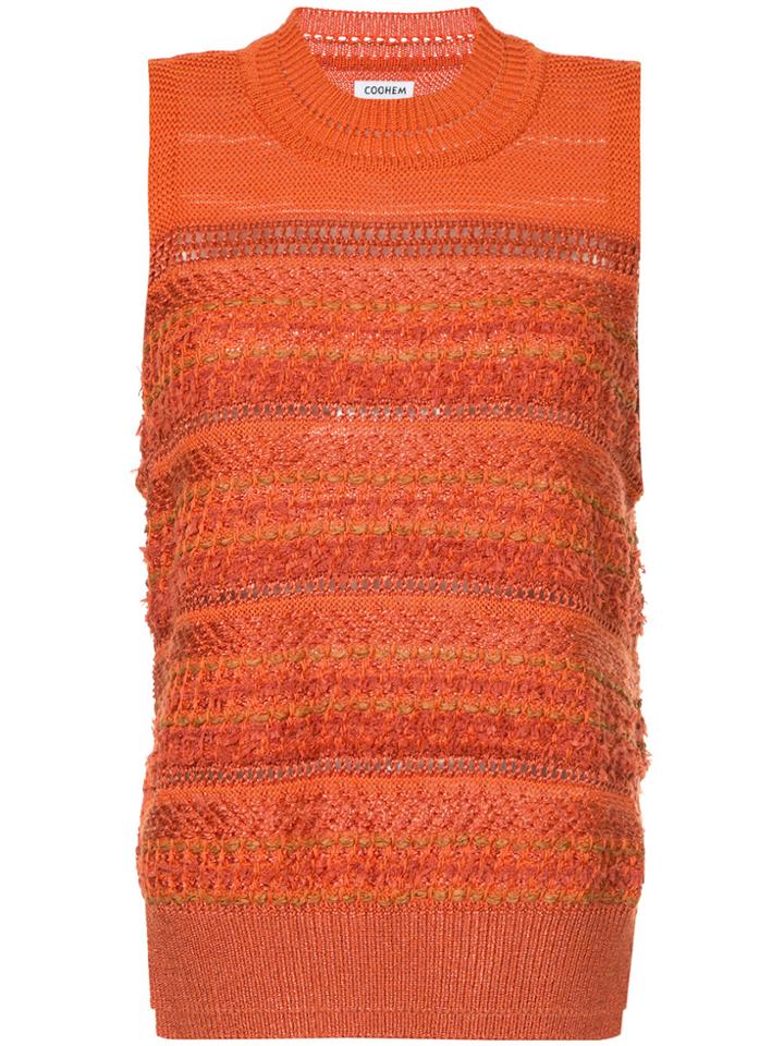 Coohem Tweed Vest - Yellow & Orange