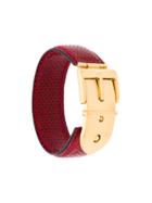 Gucci Vintage Buckle Belt Bracelet - Red