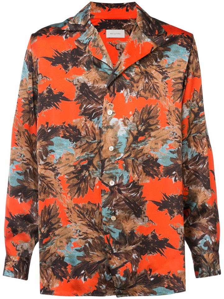 Bed J.w. Ford Printed Shirt - Brown