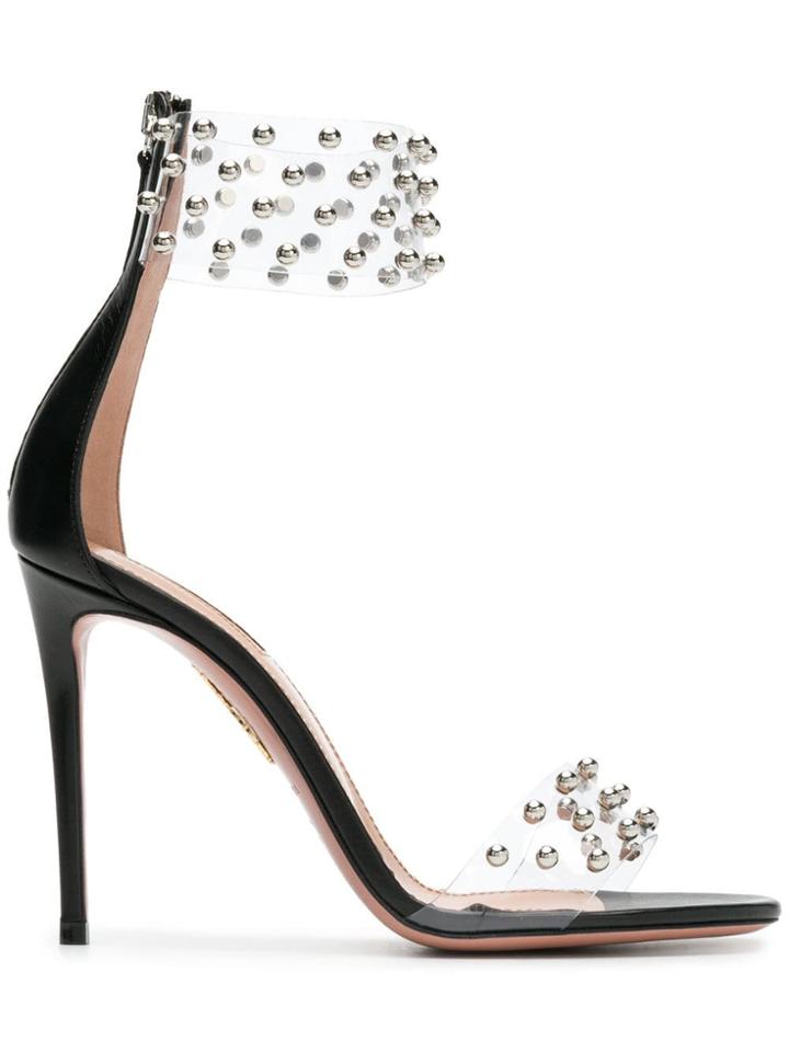 Aquazzura Illusion 105 Sandals - Black