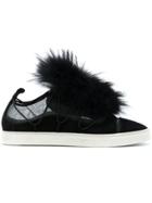 Dsquared2 Fur Sneakers - Black