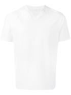 Prada V-neck T-shirt, Men's, Size: Small, White, Cotton/spandex/elastane