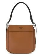 Prada Prada 1bc076vooh2aix F0r6pcognac+nero Furs & Skins->leather -