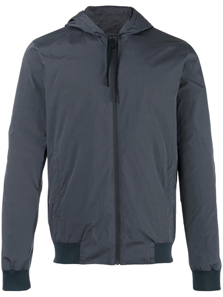 Fendi - Hooded Jacket - Men - Cotton/polyamide - 46, Grey, Cotton/polyamide