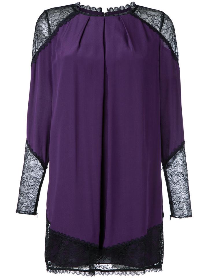 Alice+olivia Gracie Tunic, Women's, Size: Large, Pink/purple, Silk