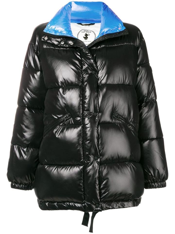 Save The Duck Disney Patch Padded Jacket - Black