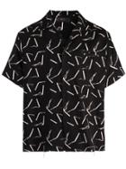 Amiri Cigarette Print Shirt - Black