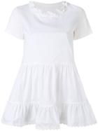 Mm6 Maison Margiela Ruffle Trim Blouse - White