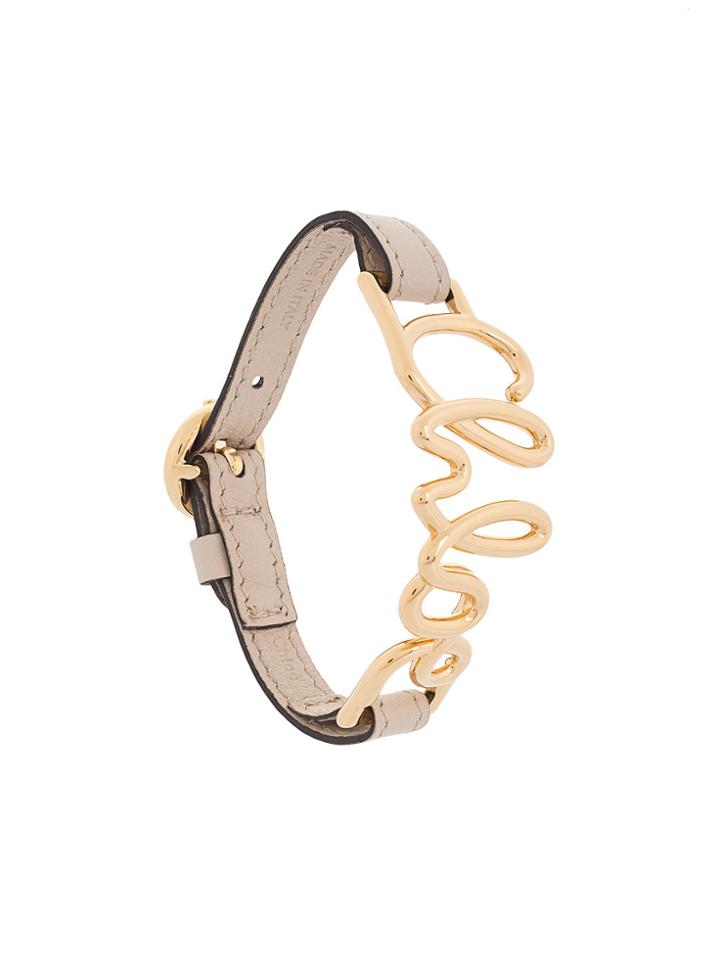 Chloé Logo Cuff - Nude & Neutrals