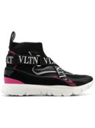 Valentino Heroes Logo Strap Sneakers - Black