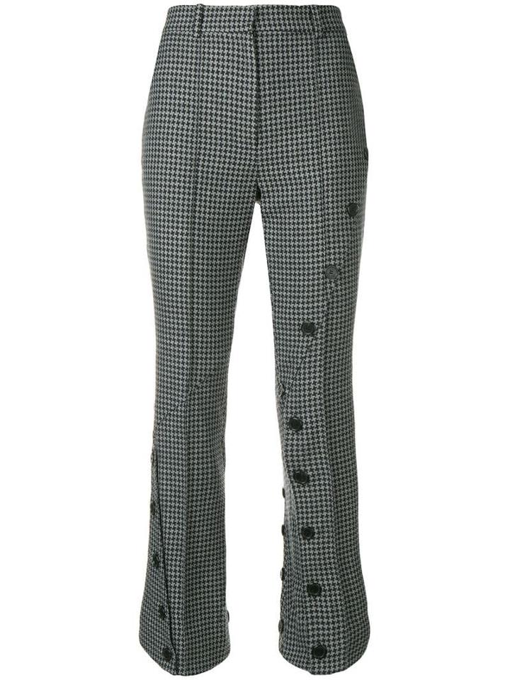 Rokh Split Cuff Herringbon Trousers - Grey