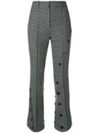 Rokh Split Cuff Herringbon Trousers - Grey