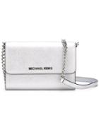 Michael Michael Kors Large 'jet Set Travel Phone' Crossbody Bag, Women's, Grey