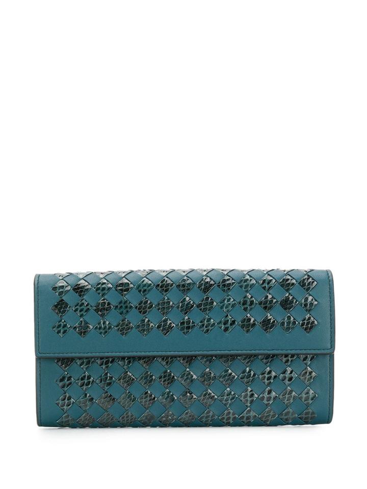 Bottega Veneta Continental Wallet - Blue