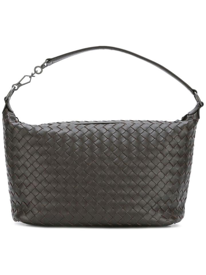 Bottega Veneta Espresso Intrecciato Nappa Small Shoulder Bag - Brown