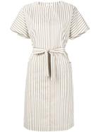 Peserico Striped Dress - Neutrals