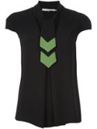L'autre Chose Tie Detail Blouse, Women's, Size: 44, Black, Polyester