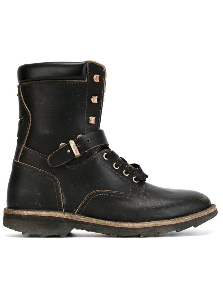 Maison Margiela Lace-up Biker Boots