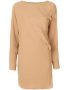 Mm6 Maison Margiela Asymmetric Long Top - Nude & Neutrals