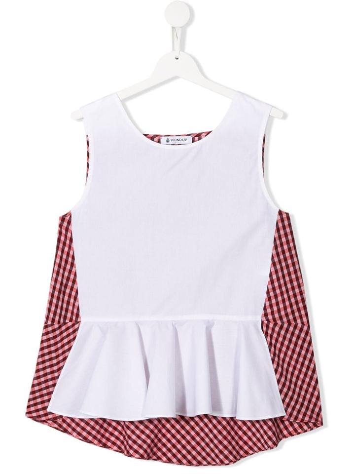 Dondup Kids Teen Peplum Top - White