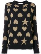 Gucci Contrast Shape Knitted Sweater - Black