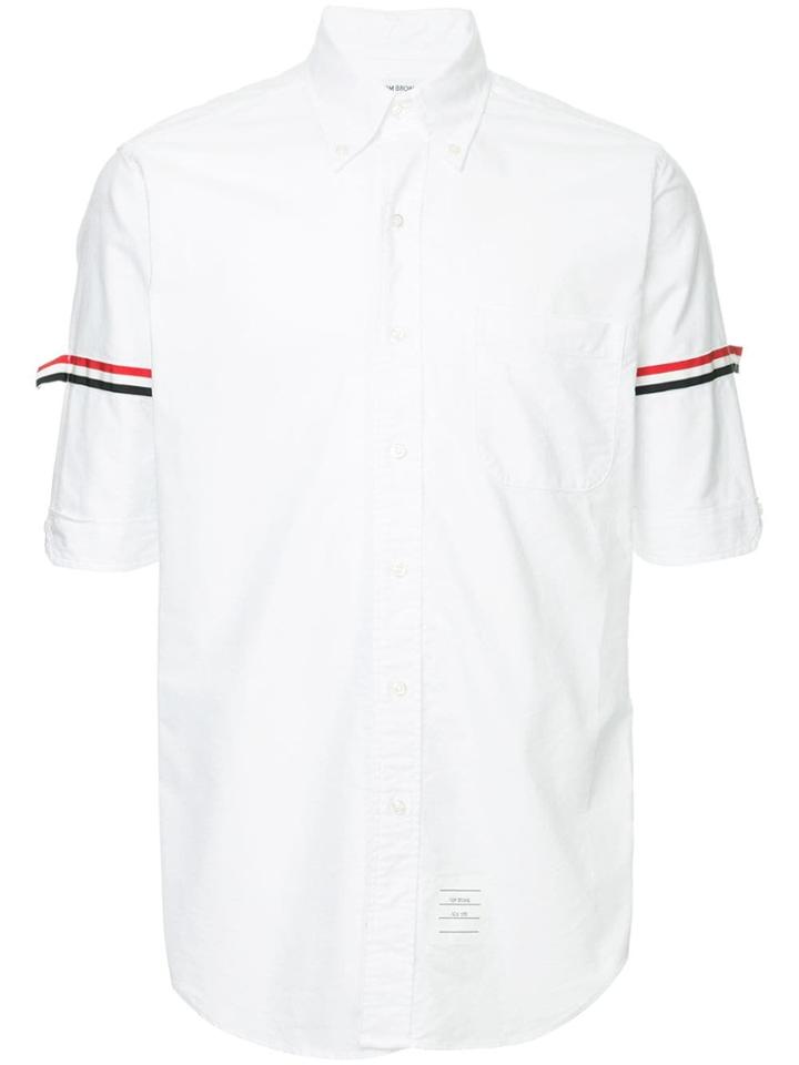 Thom Browne Grosgrain Armband Shirt - White