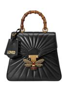 Gucci Queen Margaret Quilted Leather Backpack - Black