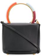 Marni Contrast Handle Handbag - Black