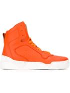Givenchy Tyson Hi-top Sneakers, Men's, Size: 40, Yellow/orange, Calf Leather/leather/rubber