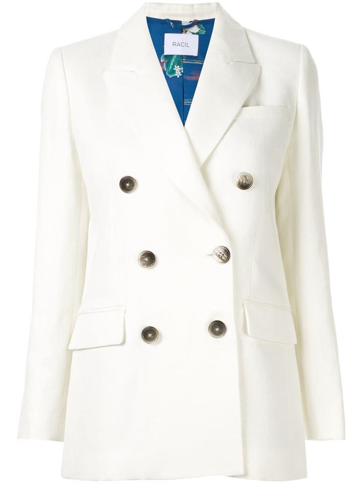 Racil Classic Double-breasted Blazer - White