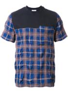 Tim Coppens Plaid T-shirt, Men's, Size: Xl, Black, Cotton/wool