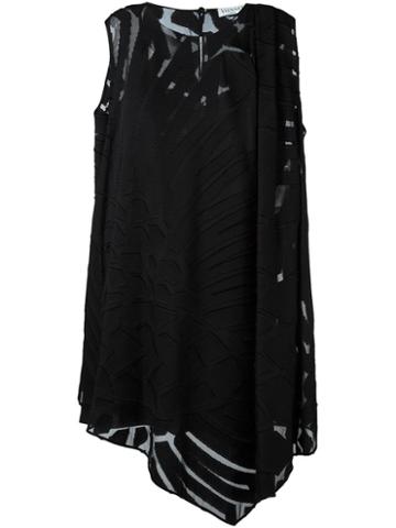 Vionnet Semi-sheer Mini Dress, Women's, Size: 40, Black, Silk/wool